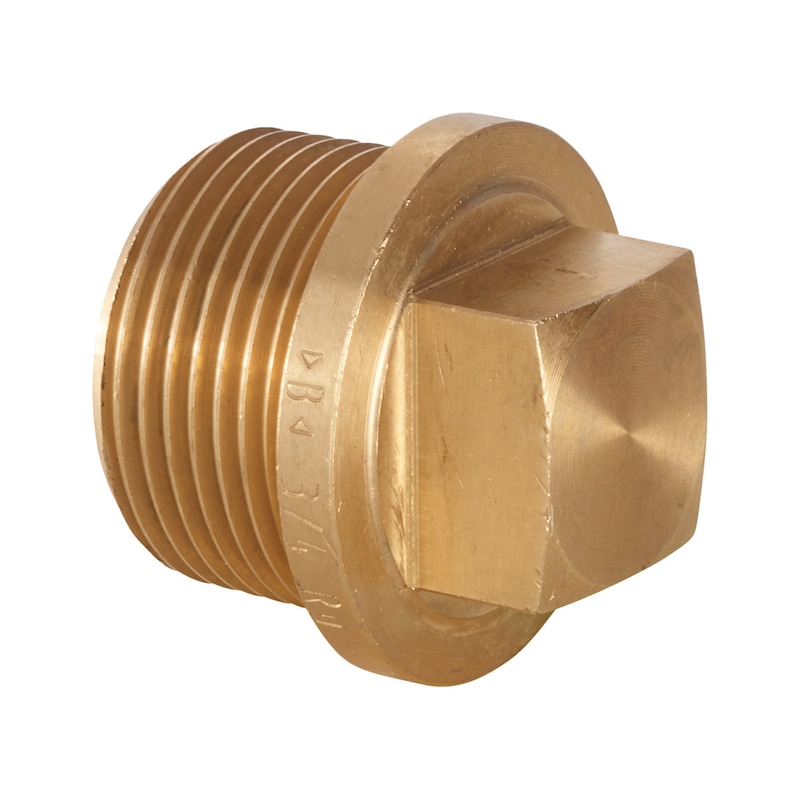 Raccord bouchon EN 1254 laiton rouge 3290