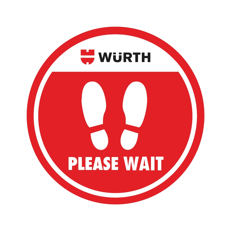 Wait Hand Sticker Buy Sticker - Please wait (with text) online