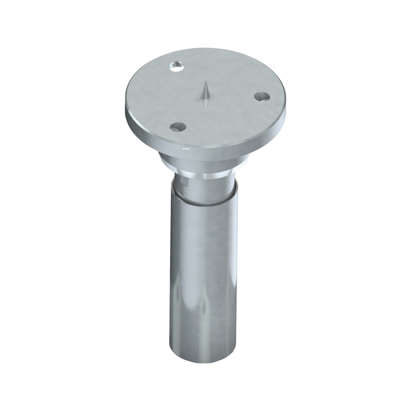 Support pour montant A-CO-H/ZN-NI sur tige filetée M30