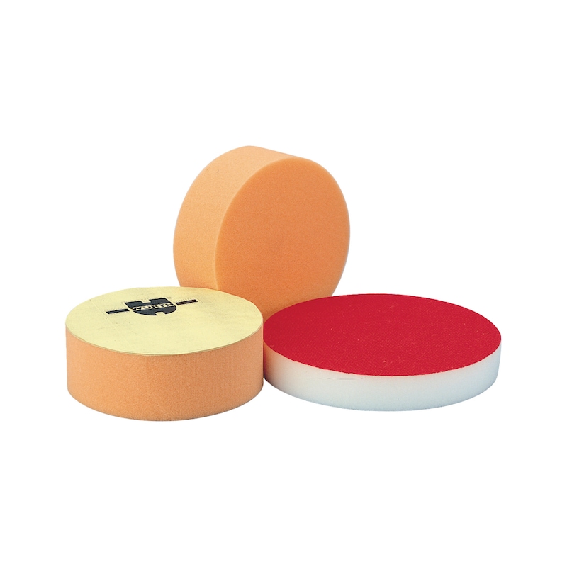 Tamponi Lucidatura Auto 125 Mm Unitec Cartrend - Kit Di Tapone Per Lucidatura, 1 Pelle Tessuta, 1 Tamponi Per Lucidatura