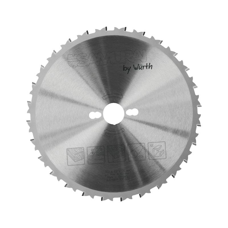 Lame de scie circulaire universelle SAMURAI : bois, métaux, plastique