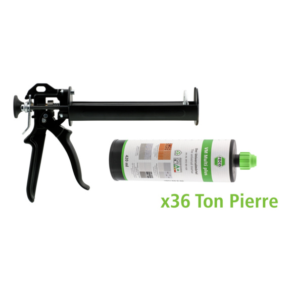 RECA Packages - PACKAGE VM MULTI PLUS ton pierre 420 par 36 + pistolet ECONOMAX