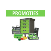 Acties assortiment en werkplaatsuitrusting