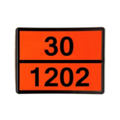 Placas ADR con números fijos