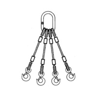 STEEL ROPES - 4 ARM LIFTING SLINGS