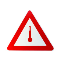 LABEL FOR THE TRANSPORT OF PRODUCTS REQUIRING TEMPERATURE CONTROL