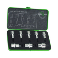 Jeu de clés à douilles 1/2 pouce six pans creux