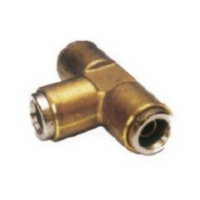 Racores rápidos de latón en forma de T