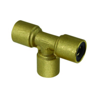 PIEZAS EN T PARA APLICACIONES NEUMÁTICAS, DE LATÓN, 3 VÍAS