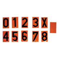 NÚMEROS EN RELIEVE DE ACERO INOXIDABLE