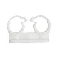 Pipe clips double capacity