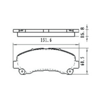 SET DE FORROS DE FRENO DELANTERO ISUZU EVOLUTION