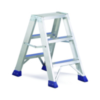 ESCALERA DE ALUMINIO DE DOS LADOS, 3 PELDAÑOS