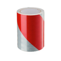 Juego cintas adhesivas reflectantes blanca/roja