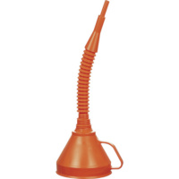 Embudo con manguera flexible y  iltro