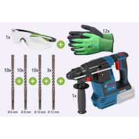 Power Set Hammerbohrer+Akku Bohrhammer Bosch