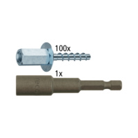 Aktionspaket Schraubanker TSM L 6x40 IG M8/M10 + Magnet Nuss SW13