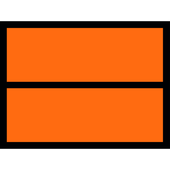 NEUTRAL ADR PVC STICKER WITH MIDDLE STRIP - NEUTRAL STICKER WITH MIDDLE STRIP