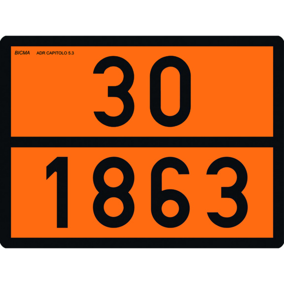 ADR PANEL IN STAINLESS STEEL 30/1863 FOR AVIATION FUEL - ADR PANEL IN STAINLESS STEEL 30/1863 FOR AVIATION FUEL