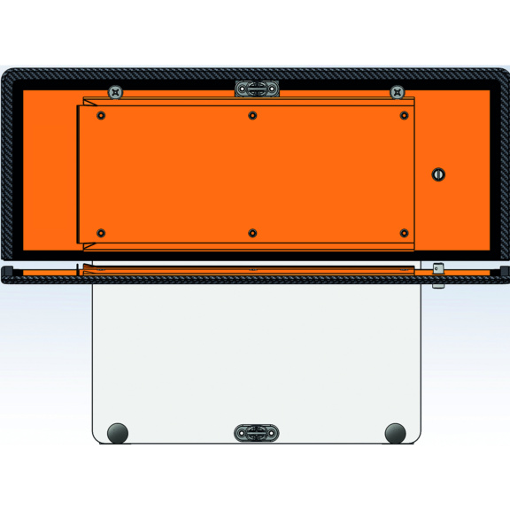 INOX FOLDING NUMBER PLATE PANEL - INOX FOLDING NUMBER PLATE PANEL 40X30 cm