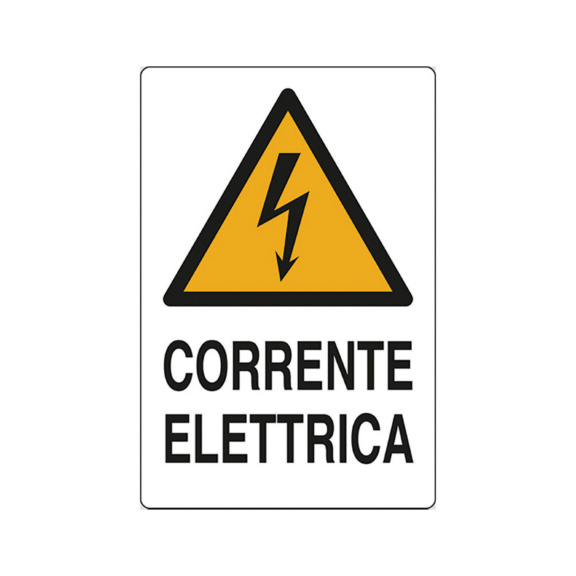 ELECTRICAL CURRENT SIGN - ELECTRICAL CURRENT SIGN 30x20