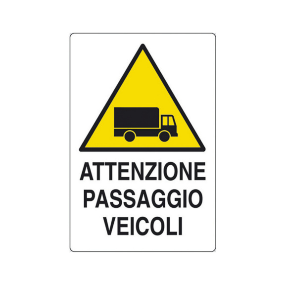 VEHICLES IN TRANSIT WARNING SIGN - VEHICLES IN TRANSIT WARNING SIGN 30x20