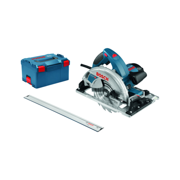 Handkreis&auml;ge BOSCH GKS 65 - BOSCH GKS 65 GCE Handkreiss&auml;ge in L-Boxx mit F&uuml;hrungsschiene FSN 1400