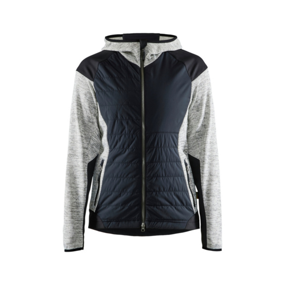 Damen Hybrid Jacke 5931 2117 - Damen Hybrid Jacke Grau Melange/Schwarz 5931 2117 9099 L