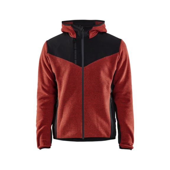 Strickjacke mit Softshell 5940 2536 - Strickjacke mit Softshell Rostrot/Schwarz 5940 2536 5999 XS