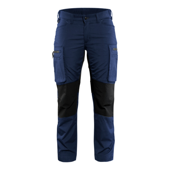 Pantalón de servicio elástico para mujer 7159 1845 - Pantalón de servicio elástico para mujer Azul marino/Negro 7159 1845 8999 C30