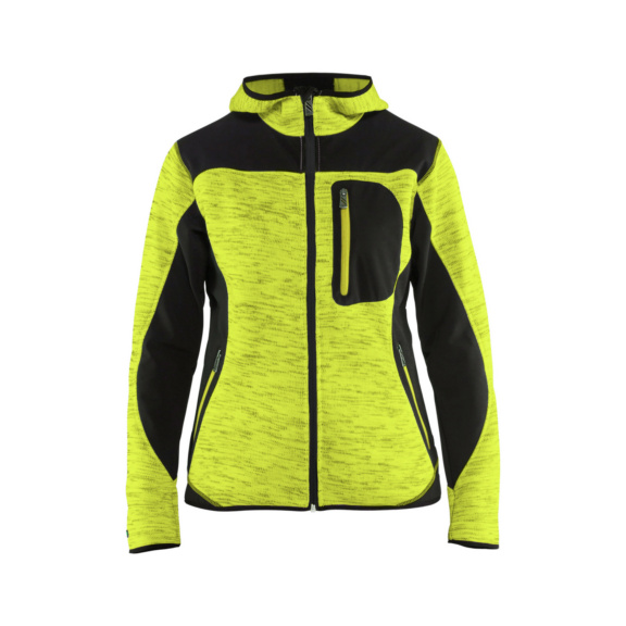 Chaqueta de punto para mujer 4931 2117 - Chaqueta de punto para mujer Amarillo/Negro 4931 2117 3399 XL