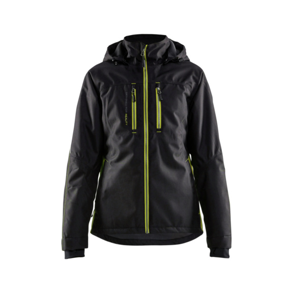 Damen Funktionsjacke leicht gef&uuml;ttert 4972 1977 - Damen Funktionsjacke leicht gef&uuml;ttert Schwarz/Gelb 4972 1977 9933 XS