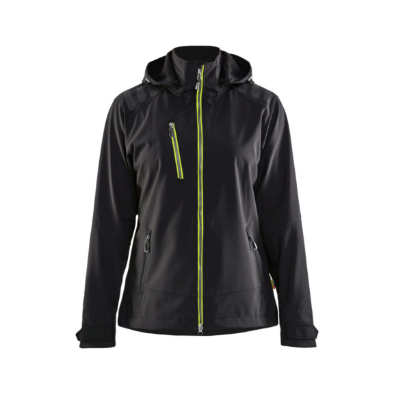 Damen Softshell Jacke 4719 2513 - Damen Softshell Jacke Schwarz/Gelb 4719 2513 9933 XL