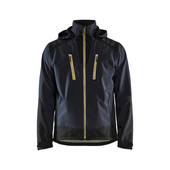 Softshell Jacke 4749 2513 - Softshell Jacke Dunkelblau/Gelb 4749 2513 8635 S