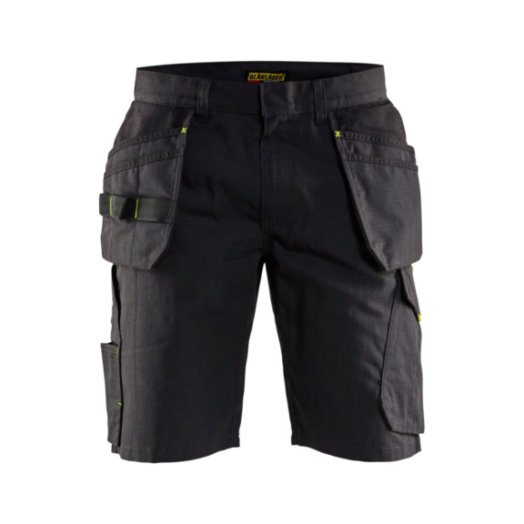 Kurze Hose Service 1494 1330 - Service Shorts mit Nageltaschen Schwarz/Gelb 1494 1330 9933 C54