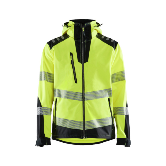 Chaqueta de HV de softshell 4491 2513 - Chaqueta de alta visibilidad de softshell Amarillo/Negro 4491 2513 3399 XS