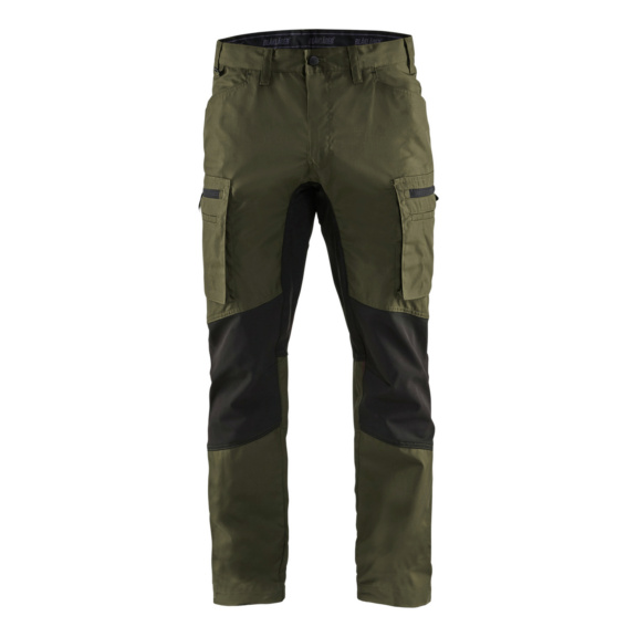 Bundhose Service Stretch 1459 1845 - Service Arbeitshose Stretch Dunkel Olivegr&uuml;n/Schwarz 1459 1845 4599 C44
