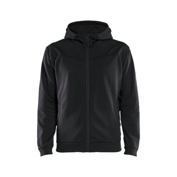 Hoodie mit Rei&szlig;verschluss 3363 2526 - Hoodie mit Rei&szlig;verschluss Schwarz/Dunkelgrau 3363 2526 9998 XXXL