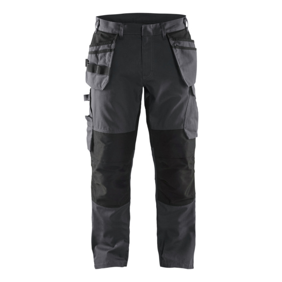 Bundhose Service Stretch mit Nagelta. 1496 1330 - Service Arbeitshose m. Stretch und Nagelt. m.telgrau/Schw. 1496 1330 9699 C156