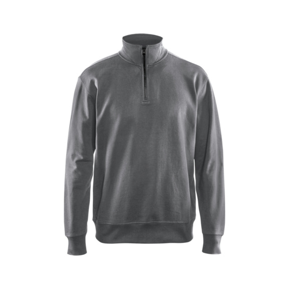 Sweatshirt Half-Zip 3369 1158 - Sweatshirt mit Half-Zip Grau 3369 1158 9400 XXXL