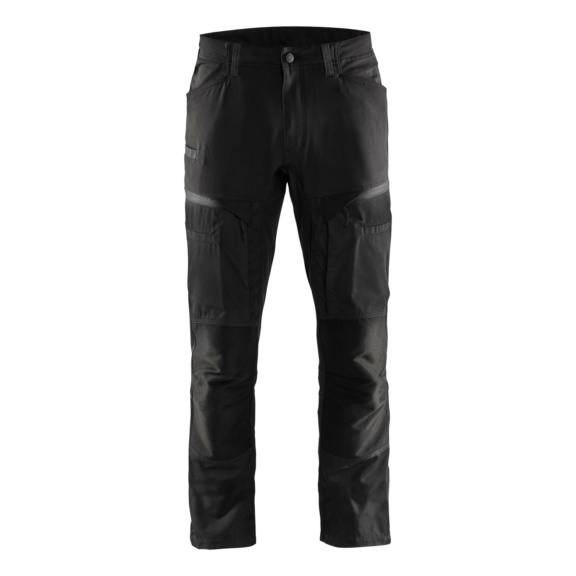 Bundhose Service mit Stretch 1456 1845 - Service Arbeitshose Schwarz/Dunkelgrau 1456 1845 9998 D124