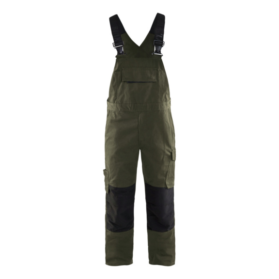 Latzhose mit Stretch 2695 1330 - Latzhose mit Stretch Dunkel Olivegr&uuml;n/Schwarz 2695 1330 4599 D92