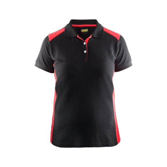 Camiseta polo para mujer 3390 1050 - Camiseta polo para mujer Negro/rojo 3390 1050 9956 M