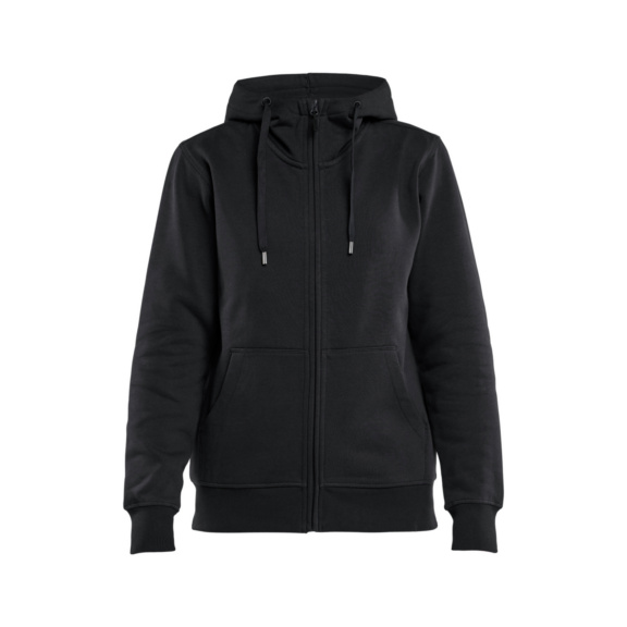 Damen Kapuzenjacke mit Rei&szlig;verschluss 3395 1048 - Damen Kapuzenjacke mit Rei&szlig;verschluss Schwarz 3395 1048 9900 XXL