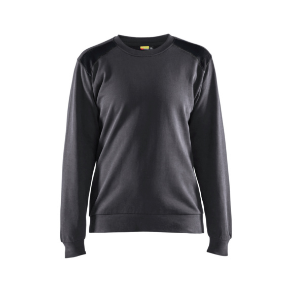 Damen Sweatshirt 3408 1158 - Damen Sweatshirt Mittelgrau/Schwarz 3408 1158 9699 L