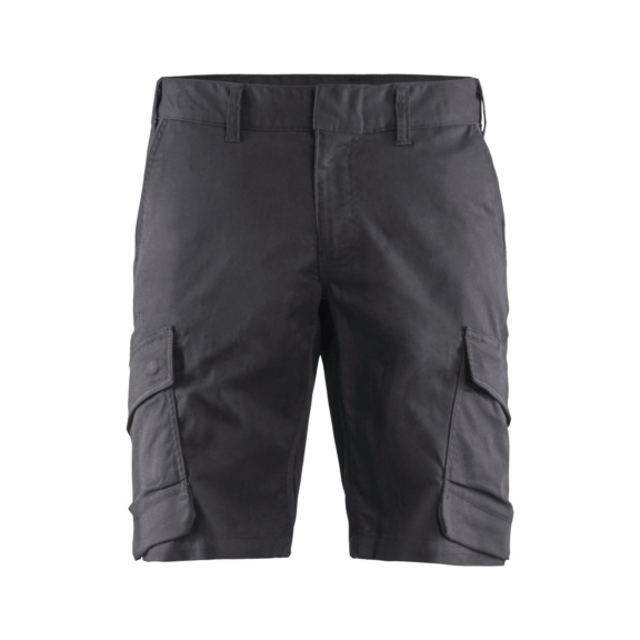 Pantal&oacute;n corto industrial el&aacute;stico 1446 1832 - Pantal&oacute;n corto industrial el&aacute;stico Gris/negro 1446 1832 9699 C44
