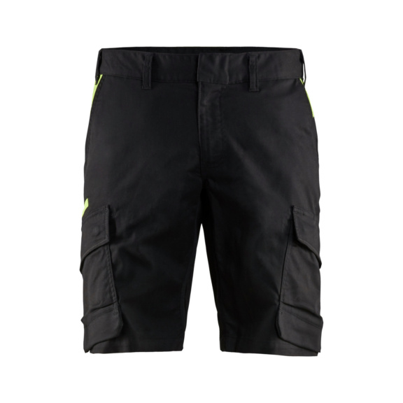 Pantal&oacute;n corto industrial el&aacute;stico 1446 1832 - Pantal&oacute;n corto industrial el&aacute;stico Negro/Amarillo 1446 1832 9933 C54