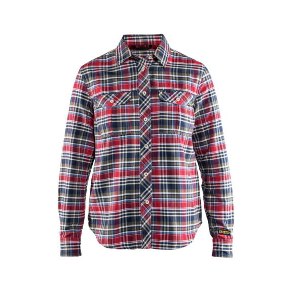 Camisa de sarga para mujer 3209 1137 - Camisa de sarga para mujer Azul marino/naranja 3209 1137 8956 XXL