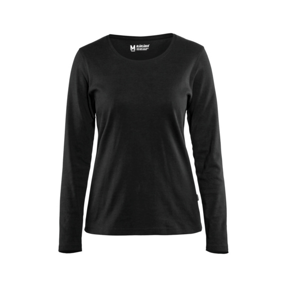 Damen T-Shirt langarm 3301 1032 - Damen Langarm T-Shirt Schwarz 3301 1032 9900 S