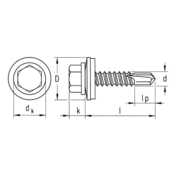 Sonew Ensemble de vis autoperceuses Assortiment de 100 vis